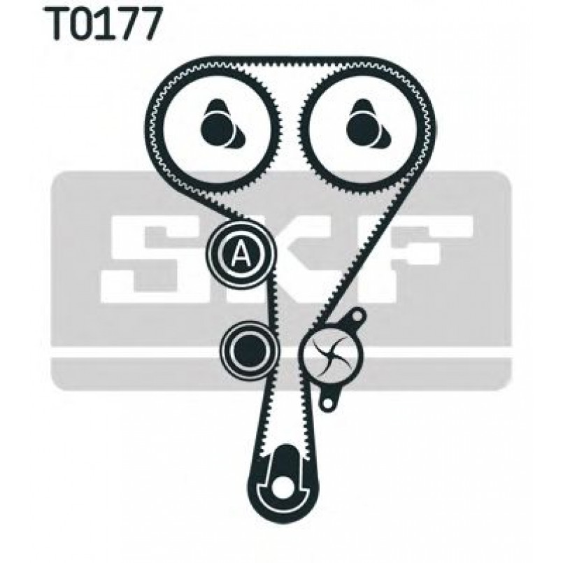 VKMC 06106 SKF Комплект ГРМ (ремінь + ролик + водяний насос)